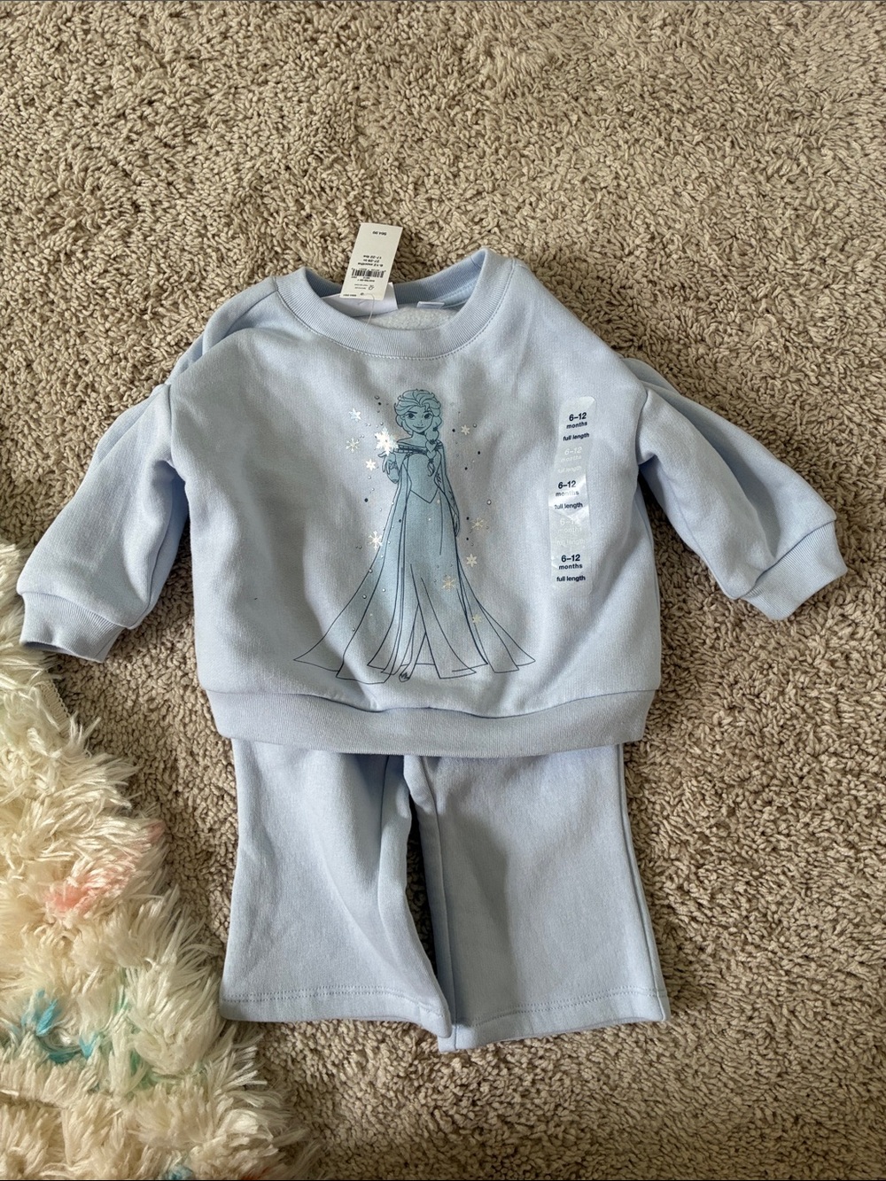 Light Blue Kids Set with Elsa Graphic